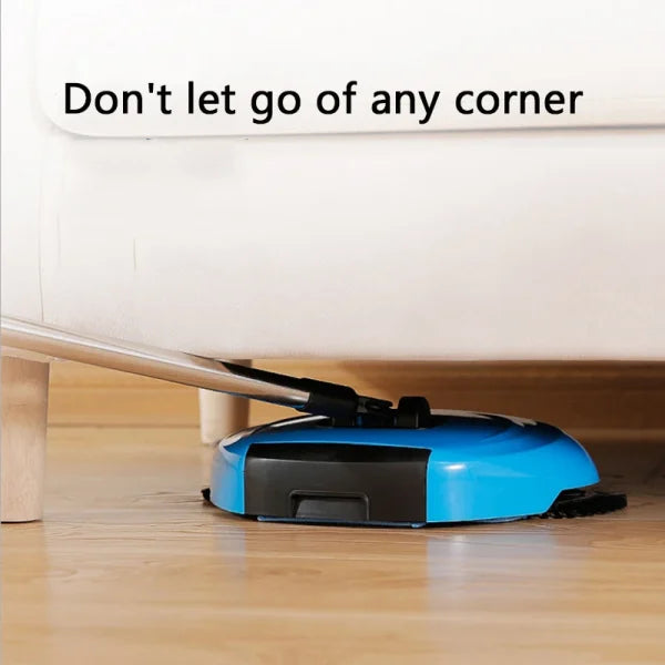 SweepDrag: All-In-One Stainless Steel Hand-Push Broom