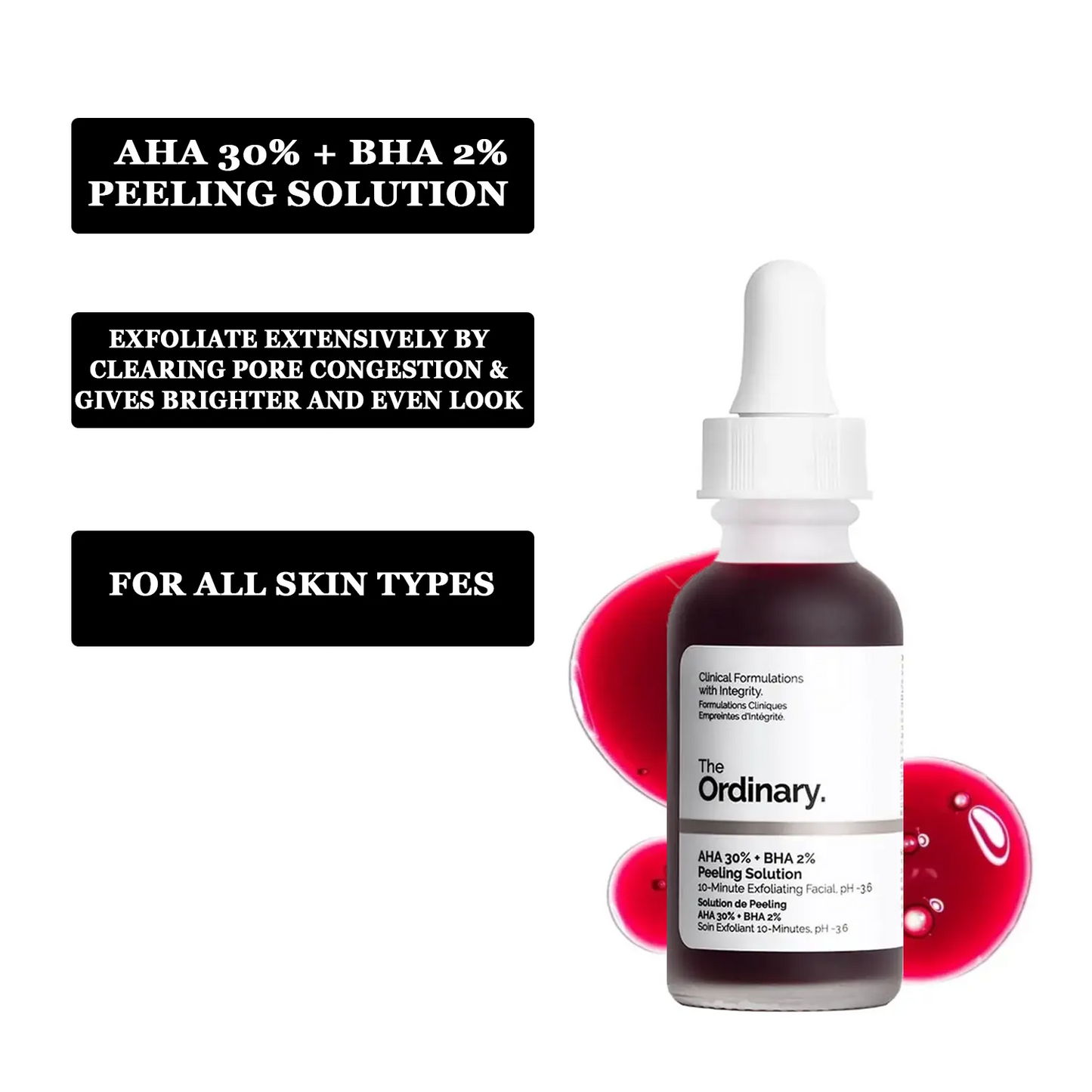 The Ordinary Aha 30% + Bha 2% Peeling Solution 30ml (bar Code)