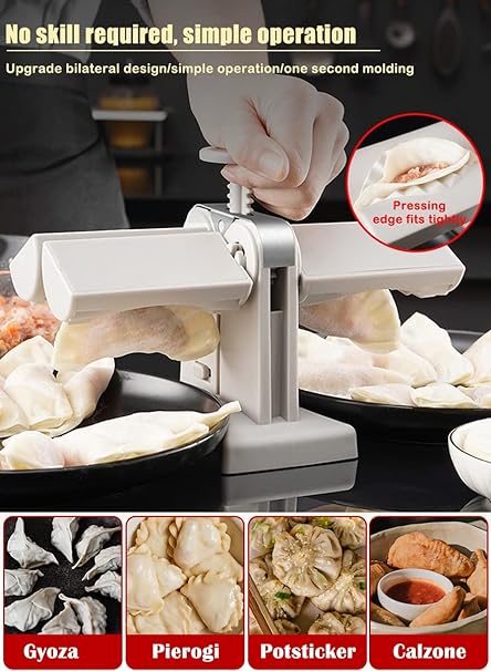 Dumpling & Samosa Maker – Double Header, Quick & Easy Pastry Press