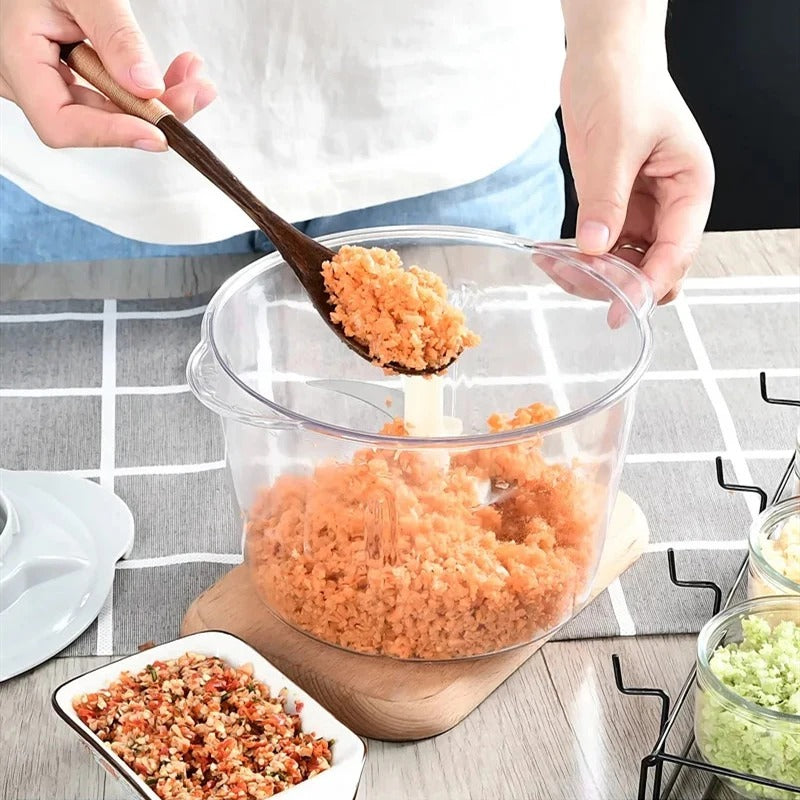Manual Hand Push Chopper | Multi-functional Vegetable cutter