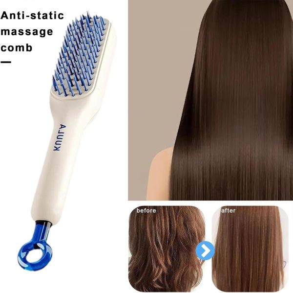 Self-Cleaning Hair Brush - One-Click Telescopic Comb