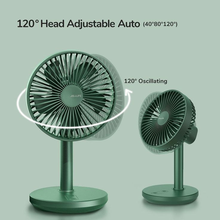 Portable Rechargeable Telescopic Folding Fan | 3 Speeds Gear Rechargeable, Foldable, Adjustable Height Fan