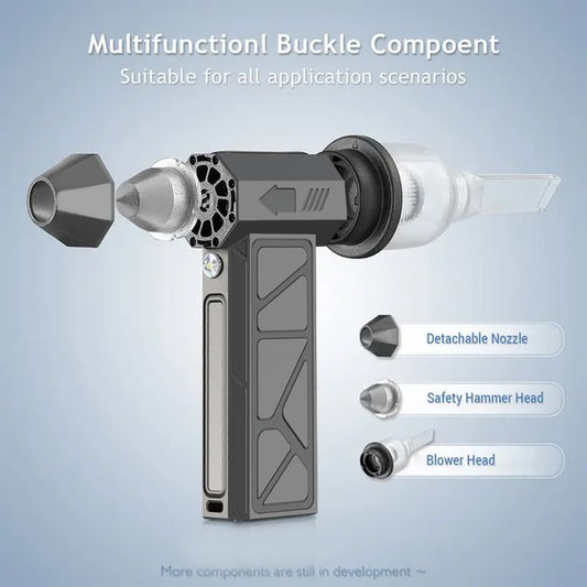 2-in-1 Turbo Fan & Dust Vacuum | Portable Rechargeable