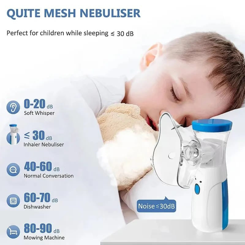 Portable Nebulizer Machine – For Asthma, Cough & Cold Relief | Easy Breathing for Kids & Adults