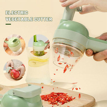 Electric Handheld Hammer Vegetable Cutter Set