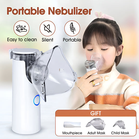 Portable Nebulizer Machine – For Asthma, Cough & Cold Relief | Easy Breathing for Kids & Adults