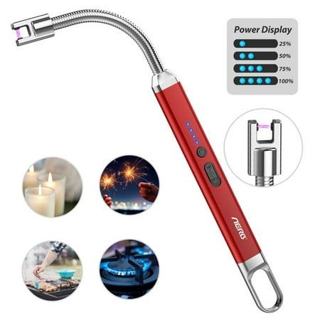 Electric USB Rechargeable Lighter – Windproof Arc Lighter with LED Night Light | Flameless & Eco-Friendly