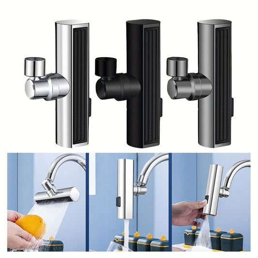 Multifunctional Waterfall Faucet with 4 Modes & Pressurized Shower Bubbler