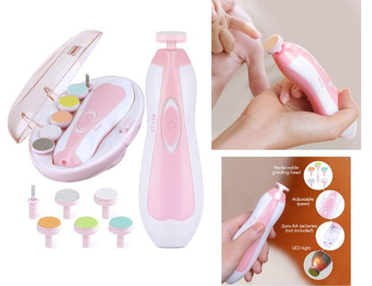 "Electric Nail Clipper Set – Safe, Gentle Baby Nail Trimmer for Infants and Toddlers"