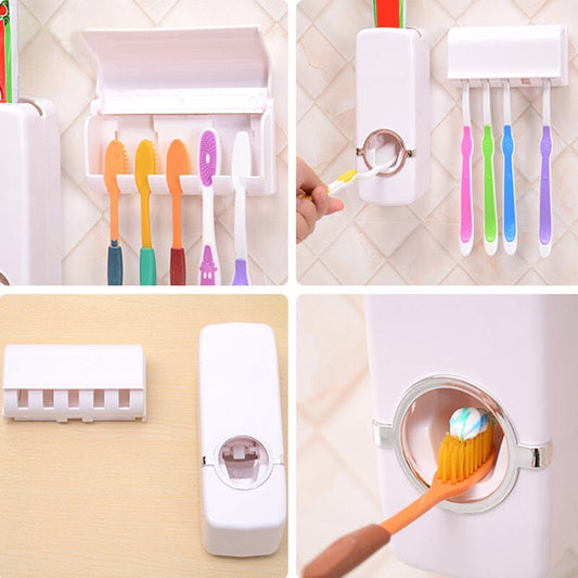 Automatic Toothpaste Dispenser Squeezer & Holder Set Automatic Toothpaste Hyper Star 