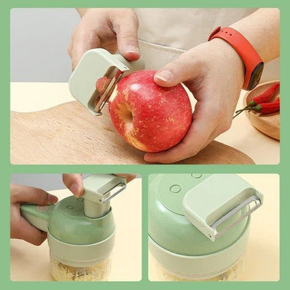 Electric Handheld Hammer Vegetable Cutter Set