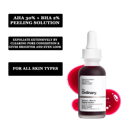 The Ordinary Aha 30% + Bha 2% Peeling Solution 30ml (bar Code)