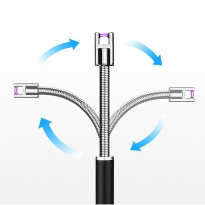Electric USB Rechargeable Lighter – Windproof Arc Lighter with LED Night Light | Flameless & Eco-Friendly