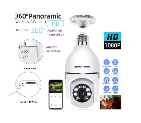 1080P Full HD WiFi CCTV Camera – Smart Home Security Camera with Motion Detection, Night Vision, and Two-Way Audio