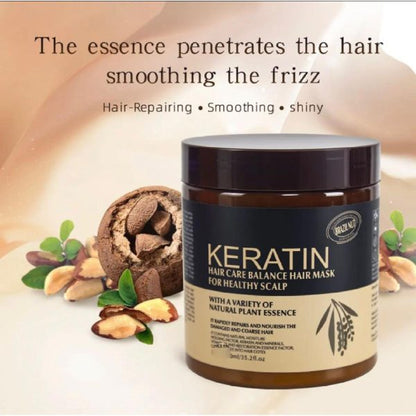 Keratin Hair Mask Treatment - 500ml | Deep Repair & Hydration for Smooth