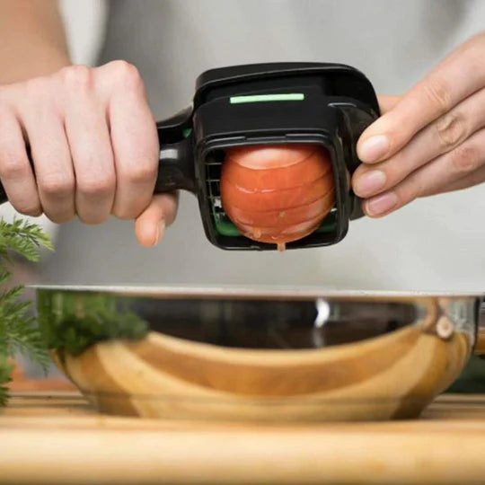 Nicer Dicer Quick 5-in-1 Vegetable & Fruit Cutter | Multi-Functional Slicer & Chopper (Random Color)