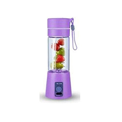 Portable Mini 6-Blade Juicer Blender | USB Rechargeable Outdoor Juicing Cup (380ml) – Random Color