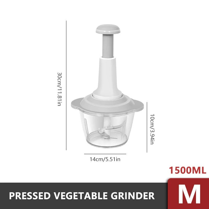 Manual Hand Push Chopper | Multi-functional Vegetable cutter