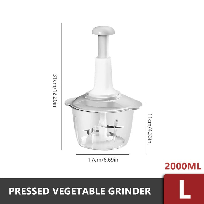 Manual Hand Push Chopper | Multi-functional Vegetable cutter