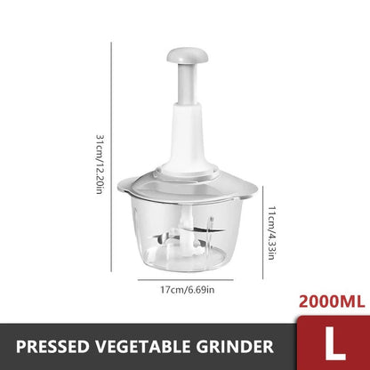 Manual Hand Push Chopper | Multi-functional Vegetable cutter