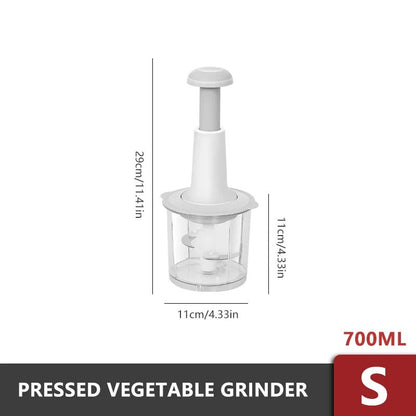 Manual Hand Push Chopper | Multi-functional Vegetable cutter
